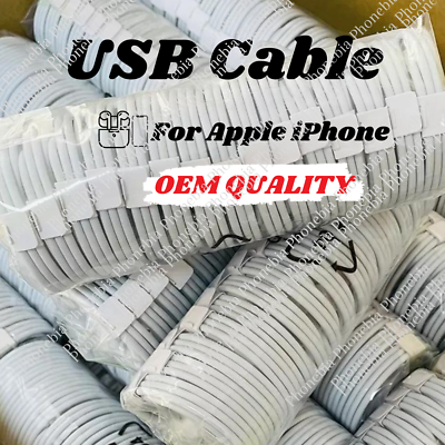 #ad 1 200X Lot For iPhone 5 6 7 8 XR 11 12 13 14 USB Fast Charger Cable Cord 3Ft 6Ft $270.28