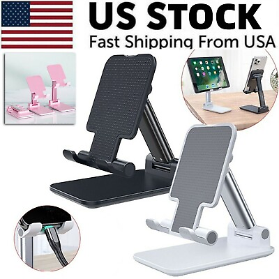 #ad Adjustable Cell Phone Tablet Stand Desktop Holder Mount Mobile Phone iPad iPhone $6.99
