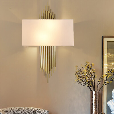 #ad Luxury Minimalist Iron Led Wall Lamp Wall Light Hotel Cafe Wall Fixtures Golde $44.65