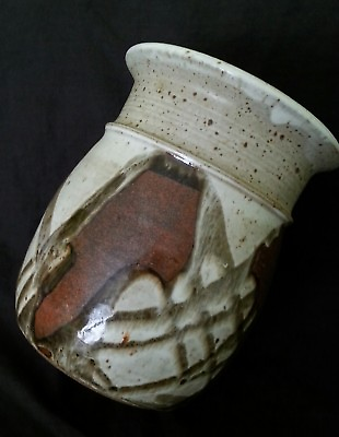 #ad Vintage Matt Schiemann Pottery stoneware vase 8.5 inches $174.95