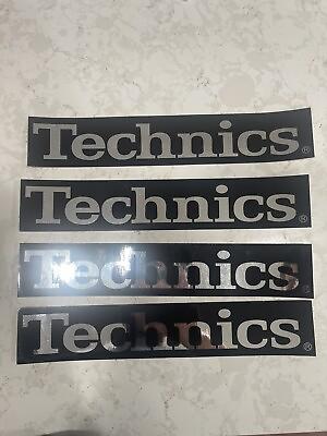 #ad Technics 12quot; Sticker Decal 4 Pack 1200 1210 MK2 M3D MK4 MK5 MK5G MK7 $15.00
