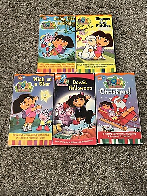 #ad Dora The Explorer VHS LOT 5 In Total Decent Shape See Photos $20.00