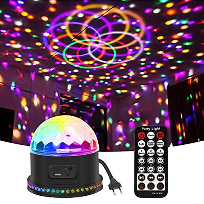 #ad Disco Ball 54 LEDs Sound Activated Party Lights 6 Modes with Music Playback $36.38