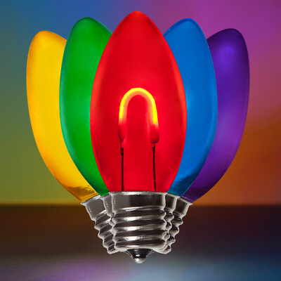 #ad LED Shatterproof FlexFilament C9 Vintage Edison Christmas Light Bulbs 5 Pack $14.99