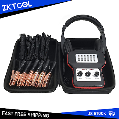 #ad 6 Channel Chassis Ears Stethoscope Sound Detector Tool Engine Noises Finder Kit $48.90