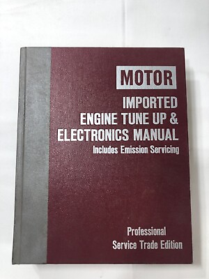 #ad 1977 84 Motor imported Engine Tune Up amp; Electronics manual First Edition $13.00