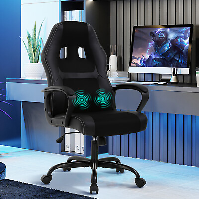 #ad Massage Gaming Chair Office Ergonomic Racing Desk Chair Swivel Computer Chair $82.99