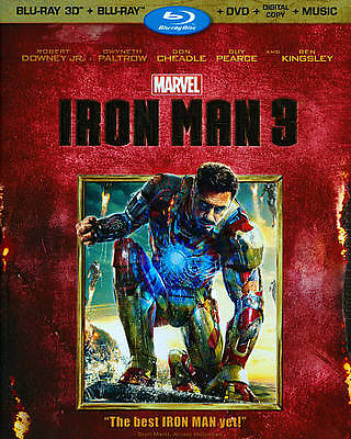 #ad Iron Man 3 Three Disc Blu ray 3D Blu Blu ray $8.70