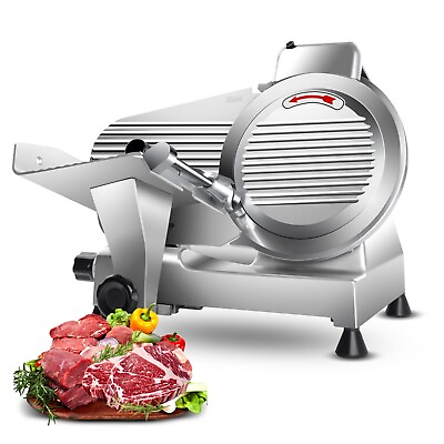 #ad 10 inch Commercial Meat Slicer 240W Electric Frozen Meat Cheese Food Slicer New $229.99
