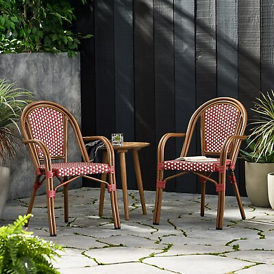 #ad Symonds Outdoor French Bistro Chairs Set of 2 $244.32