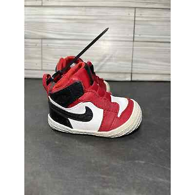 #ad Air Jordan 1 Mid ‘Satin Snake Chicago’ Td Toddler Baby Boy Size 1C $55.00