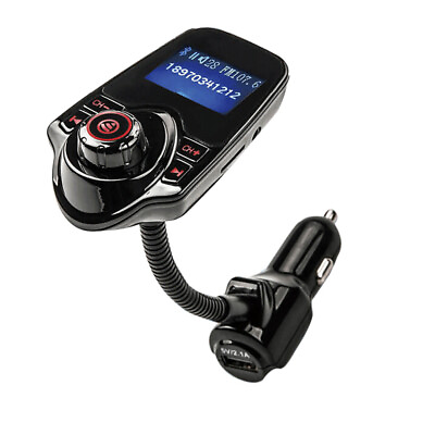 #ad Nulaxy 1.44 LCD Wireless Bluetooth FM Transmitter In Car Radio Adapter Car Kit ✨ $13.39