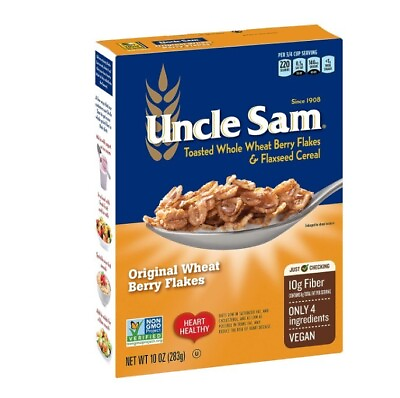 #ad Uncle Sam Toasted Whole Wheat Berry Flakes amp; Flaxseed Original 10 Oz. Pack Of 6 $42.99