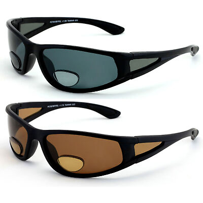 #ad 1 Polarized Inner Bifocal Sunglasses Mens Womens UV Fishing Reading Black 200 $21.39