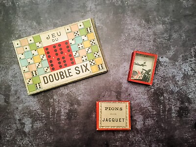 #ad Rare French Vintage Antique Games Set of 3 #3 $80.00