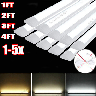 #ad 1FT 2FT 3FT 4FT LED Batten Tube Light Shop Light Workbench Garage Ceiling Lamp $20.99
