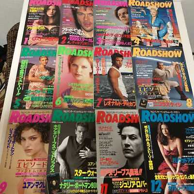#ad ROADSHOW Film Magazine Japanese Jan Dec 12 volume set 1999 from Japan $149.99