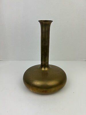#ad Vintage Mid Century Modern Brass Genie Bottle Bud Vase. $20.00