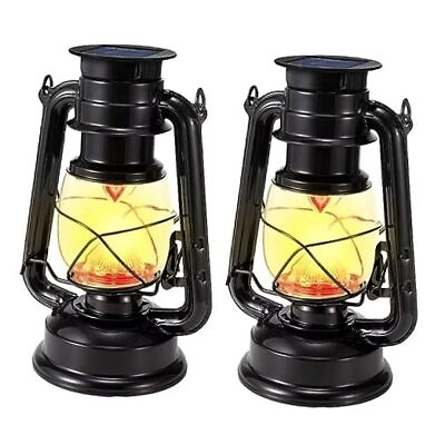 #ad Solar Lantern Outdoor Waterproof Hanging LED Vintage Metal Lanterns SOL22 0001 $77.14