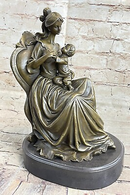 #ad Art Deco Victorian Female Bronze Beautiful Sitting Baby Venus Sculpture Sale $349.00