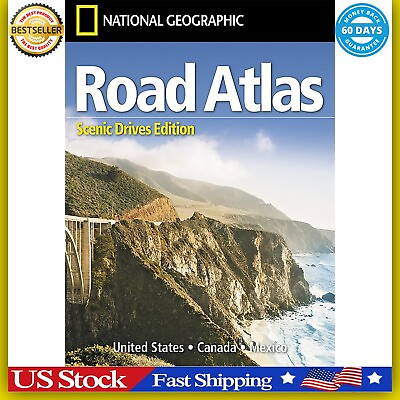 #ad Rand Mcnally USA Road Atlas 2023 BEST Large Scale Travel Maps United States NEW $13.99