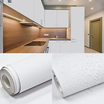#ad White Contact Paper Matte White Wallpaper Peel and Stick Wallpaper 15.7quot;x78.7quot; $9.48