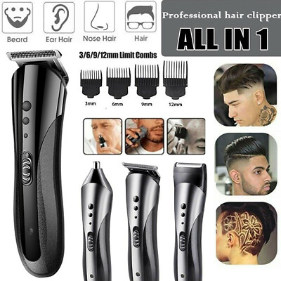 #ad Hair Clippers Trimmer Kemei 1407 Professional Kit Hair Cutting Machine Barber US $12.25