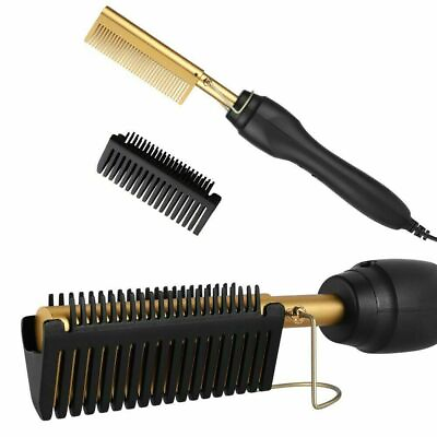 #ad 40W Rotating Quick Heat Power Electric Simple Hair Straightener Brush Comes $37.09