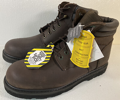 #ad Adventuridge NEW Steel Toe Oil Resistant Leather Work Boots Size 13 Men’s $71.99