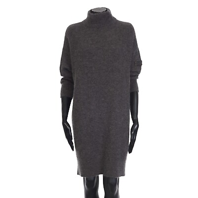 #ad BRUNELLO CUCINELLI 2280$ Sparkling Sweater Dress Monili Mohair Metallic Knit $1088.00