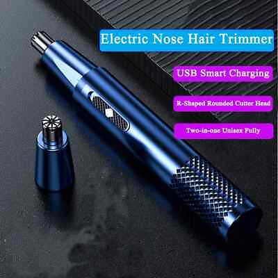 #ad Nose amp; Ear Hair Trimmer Electric Painless Nose Hair Removal Clipper With Battery $8.99