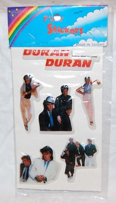 #ad 1980#x27;s DURAN DURAN Puffy Stickers Mint Sealed new wave dance rock amp; roll moc $4.95