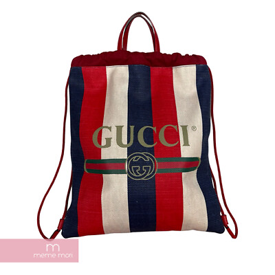 #ad GUCCI 2018SS Drawstring Backpack 473872 527066 rucksack bag $650.76