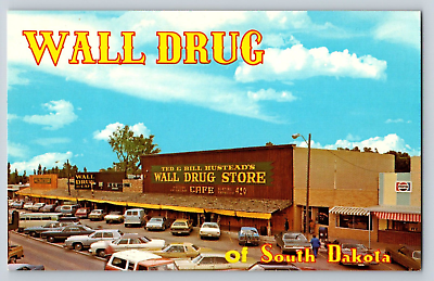 #ad Postcard Wall Drug Store Wall South Dakota Chrome Unposted $5.00