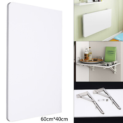 #ad Folding PC Table Wall Mount Floating Desk Home Space Saving Laptop Desk 60x40cm $28.50