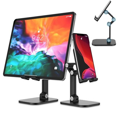 #ad Adjustable Universal Tablet Stand Desk Holder Mount For iPhone 14 13 iPad 5 13quot; $7.90