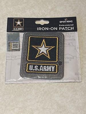 #ad US Army: Star Logo: 2.5quot; Embrodered Iron On Patch NEW Genuine $7.95