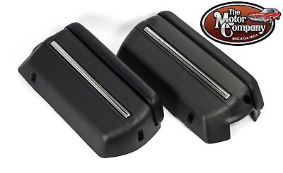 #ad 1968 1969 Chevelle Armrest Pads amp; Base With Stainless Trim Black J1900XST $99.00
