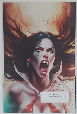 #ad Vampirella Dracula Rage #1 Parrillo Premium Metal Cover Dynamite Comic $99.00