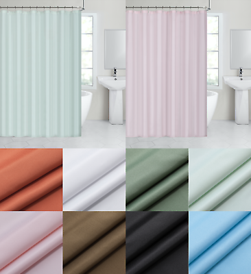#ad Hotel Collection Water Resistant Fabric Shower Curtain Liners Assorted Colors $22.99