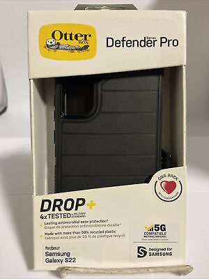 #ad Otterbox Defender Pro Case w Holster Belt Clip for Samsung Galaxy S22 Black $14.00
