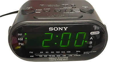 #ad Sony Dream Machine Model ICF C318 Dual Alarm Clock Radio Used Tested $12.99