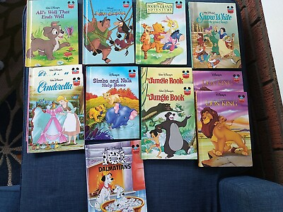 #ad Walt Disney Wonderful World Of Reading Vintage 90S Book Lot Of 12 Hardcover $12.00