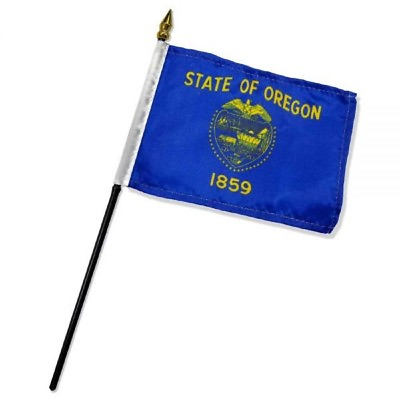 #ad 4quot;x6quot; Oregon Stick Flag Table Staff Desk Table $6.39