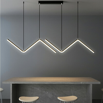 #ad LED Pendant Light Home Black Chandelier Lighting Bar Lamp Kitchen Ceiling Lights AU $123.27