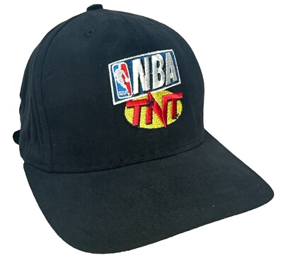#ad Vintage NBA on TNT Strapback Buckle Turner Sports Black Cap Hat Excellent $59.00