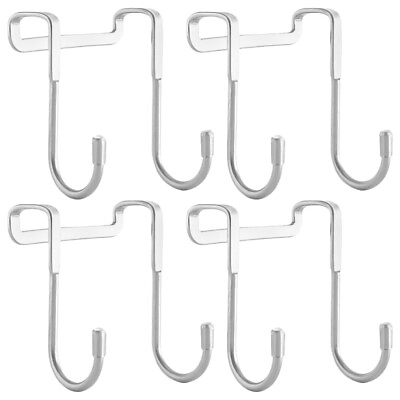 #ad 4 Pcs Stainless Steel Hook Hooks for Hats Bathroom Organizer up $12.45