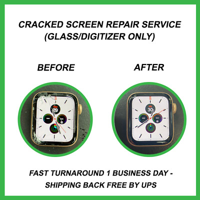 #ad Apple Watch Series 4 Screen Repair Service Glass only SAME DAY OEM GLASS $59.98