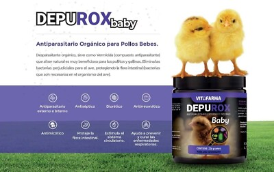 #ad 🐥Powder Dewormer For Chick🐥Desparasitante Natural Para Pollitos 226g $20.97