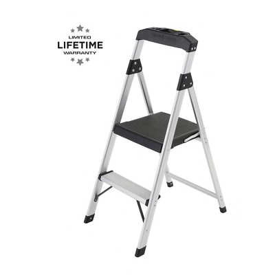 #ad Gorilla Ladders 2 Step Stool Ladder Work Folding Aluminum 250 Lbs Heavy Duty Job $54.82